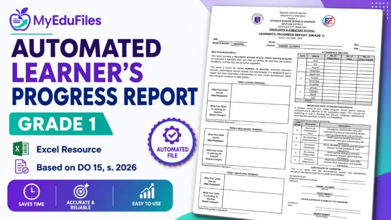 Automated Learner's Progress Report for Grade 1