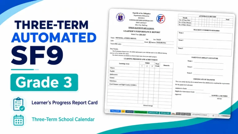 Automated SF9 for Grade 3