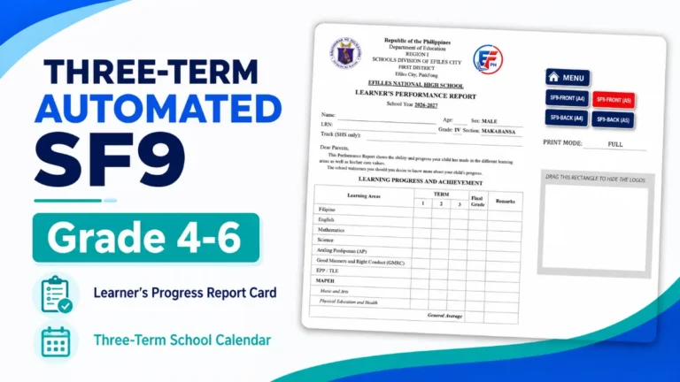 Automated SF9 for Grade 4-6