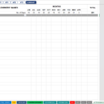 School year monthly attendance summary sheet for Grade 11 Academic Track
