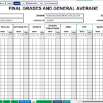 Consolidated final grades and general average sheet for Key Stage 2 Grades 4 to 6