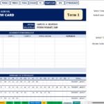 Individual learner preview report card and attendance summary for Key Stage 2 Grades 4 to 6