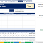 Individual learner preview report card and attendance summary for Key Stage 3 Grades 7 to 10